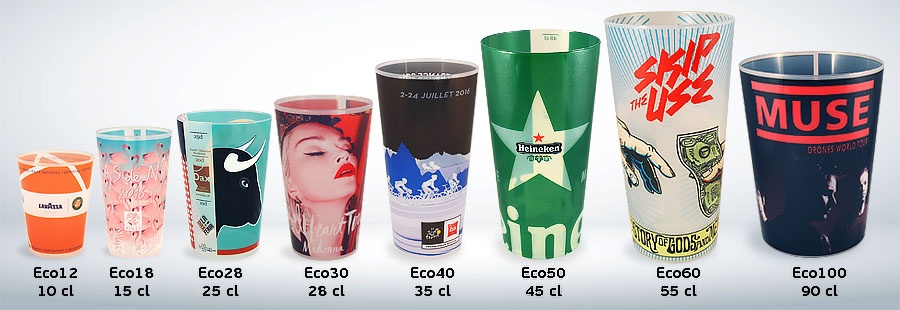 : Vasos de plástico personalizados reutilizables : Ecocup.eu
